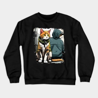 Support Your Local Street Cats Funny Gift Crewneck Sweatshirt